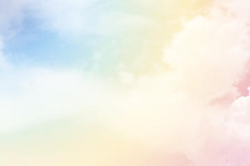 cloud background with a pastel colour