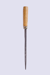 Naklejka premium Vintage screwdriver for carpenter. Old screwdriver handle tool for carpenter wood working on the white background.