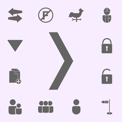 narrow arrow icon. web icons universal set for web and mobile