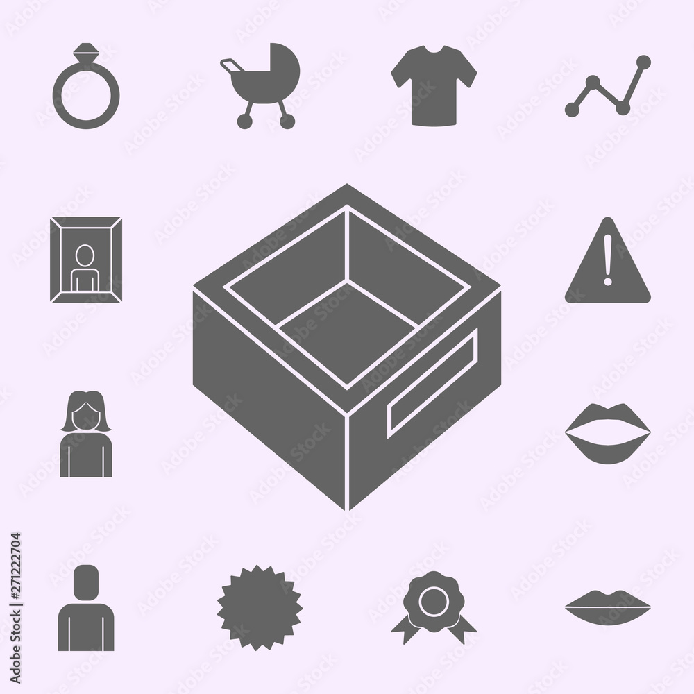 Poster document box icon. web icons universal set for web and mobile