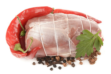 mutton on a white background