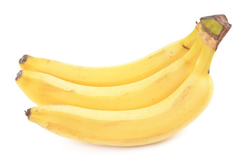 bananas on white background