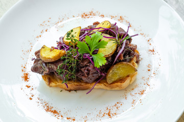 slow cooked braised beef