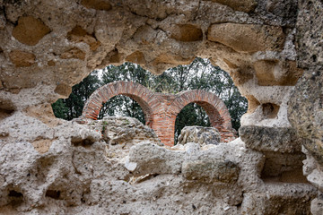 the remains of Cuma. Cumae was ancient Greek colony of Italy, It later became a rich Roman city . Bacoli, Naples, Campania, Italy.