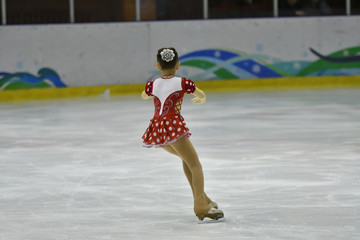 Girl ice skating