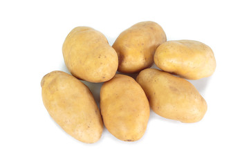 Fototapeta na wymiar potato on white background.