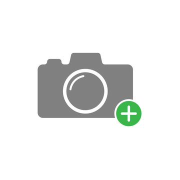 Add photo icon simple design