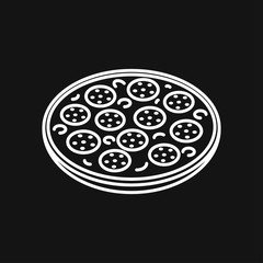 pizza icon vector sign symbol for design