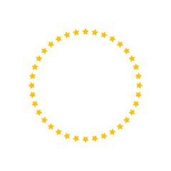Stars circle icon symbol simple