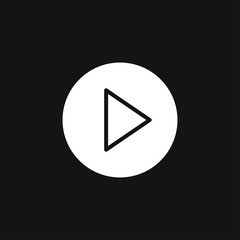 play Icon vector sign symbol for design
