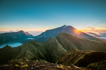 Sunrise on Mount Rinjani, Lombok, Indonesia