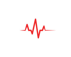 Pulse line ilustration vector