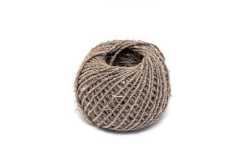Clew of Rope or Ball of Rope isolated on white Background