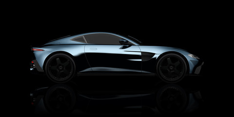 Obraz na płótnie Canvas supercar bodydesign 3d studio