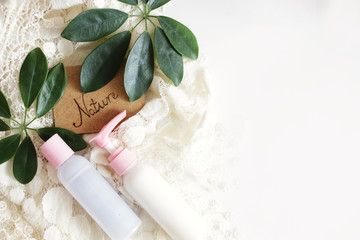 kosmetyki naturalne, space for text, space for text for spa