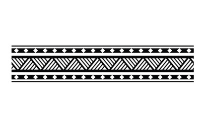 Polynesian tattoo tribal band vector designs. Samoan tattoo tribal band.