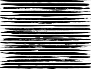 A set of vector grunge brushes. Abstract lines and spots. Dark ink texture