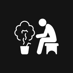 Sauna icon vector sign symbol for design