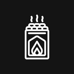 Sauna icon vector sign symbol for design