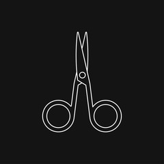 Scissors icon vector sign symbol for design