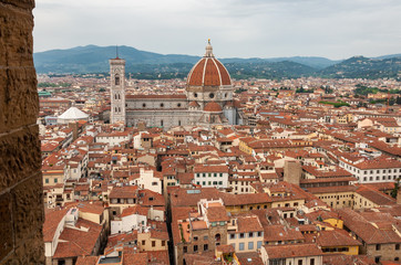Obraz premium Florence, UNESCO Heritage and home to the Italian Renaissance, full of famous monuments and works of art all over the world. The Renaissance city is of the Medici dynasty,