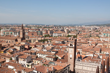 Fototapeta na wymiar Cityscape View Verona Italy