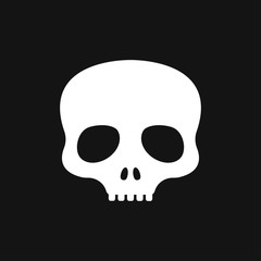 Skull icon vector sign symbol for design