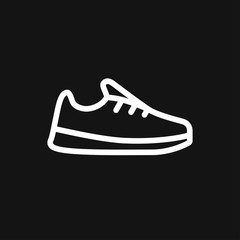 Sneakers icon vector sign symbol for design