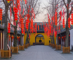 Lantern festival decoration in Tiger Hill park China, Suzhou