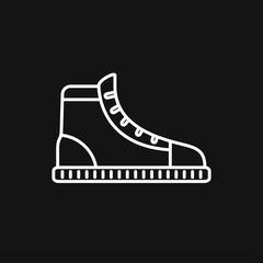 Sneakers icon vector sign symbol for design