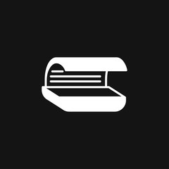 Solarium icon vector sign symbol for design