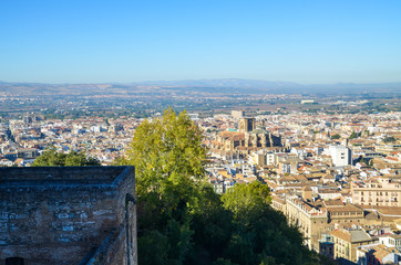 アルハンブラ宮殿　アルカサバとアルバイシン地区（グラナダ、スペイン・アンダルシア）