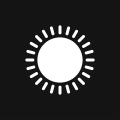 Sun Icon vector sign symbol for design