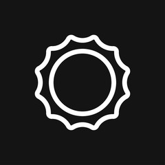 Sun Icon vector sign symbol for design