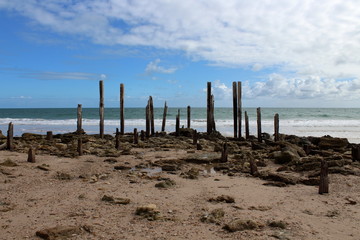 Port Willunga Beach Jetty Pylons, South Australia