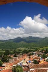 Fototapeta na wymiar Ausblick vom Kirchturm Trinidads, Kuba