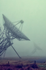 Radiotelescopes in the mist