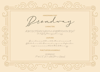 Gentle script duo font.