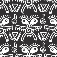 Seamless aztec vector pattern.
