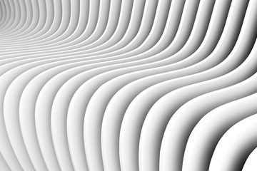 black and white abstract background with ine and wave 3D illustration