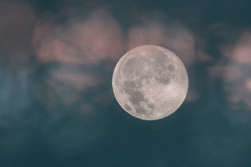 Full moon, Patagonia, Argentina