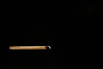 Match on dark background