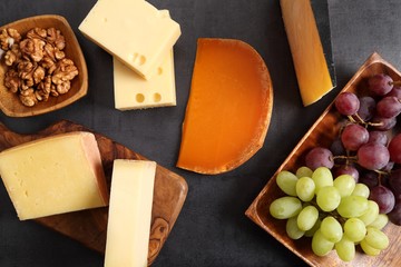 Cheese and other snacks.