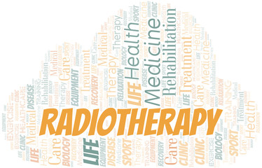 Radiotherapy word cloud. Wordcloud made with text only.