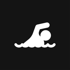 Swimming icon vector sign symbol for design