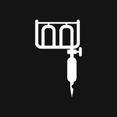 Tattoo Machine Icon vector sign symbol for design