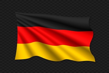 Naklejka premium 3D Waving Flag