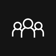 Team icon vector sign symbol for design