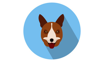 Dog head vector illustration 