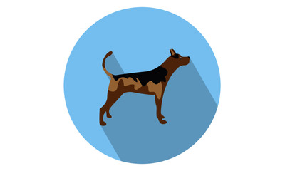 Dog potrait vector illustration